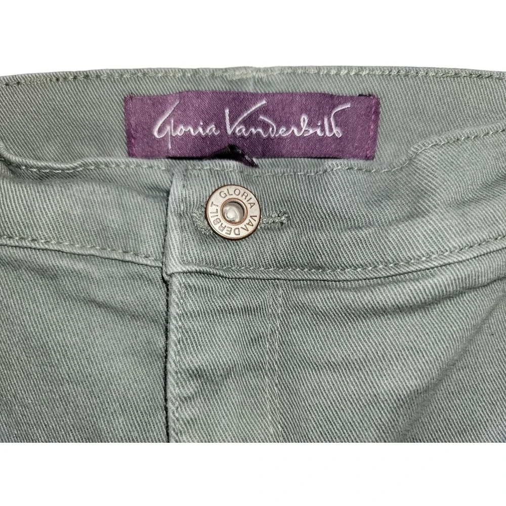 Gloria Vanderbilt Amanda Denim Jeans Womens Pockets Stretch‎ Gray Size 24 W